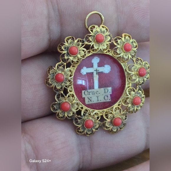 ✝ Reliquaire Relique Vraie Croix D.N.I.C. - Picture 5 of 8